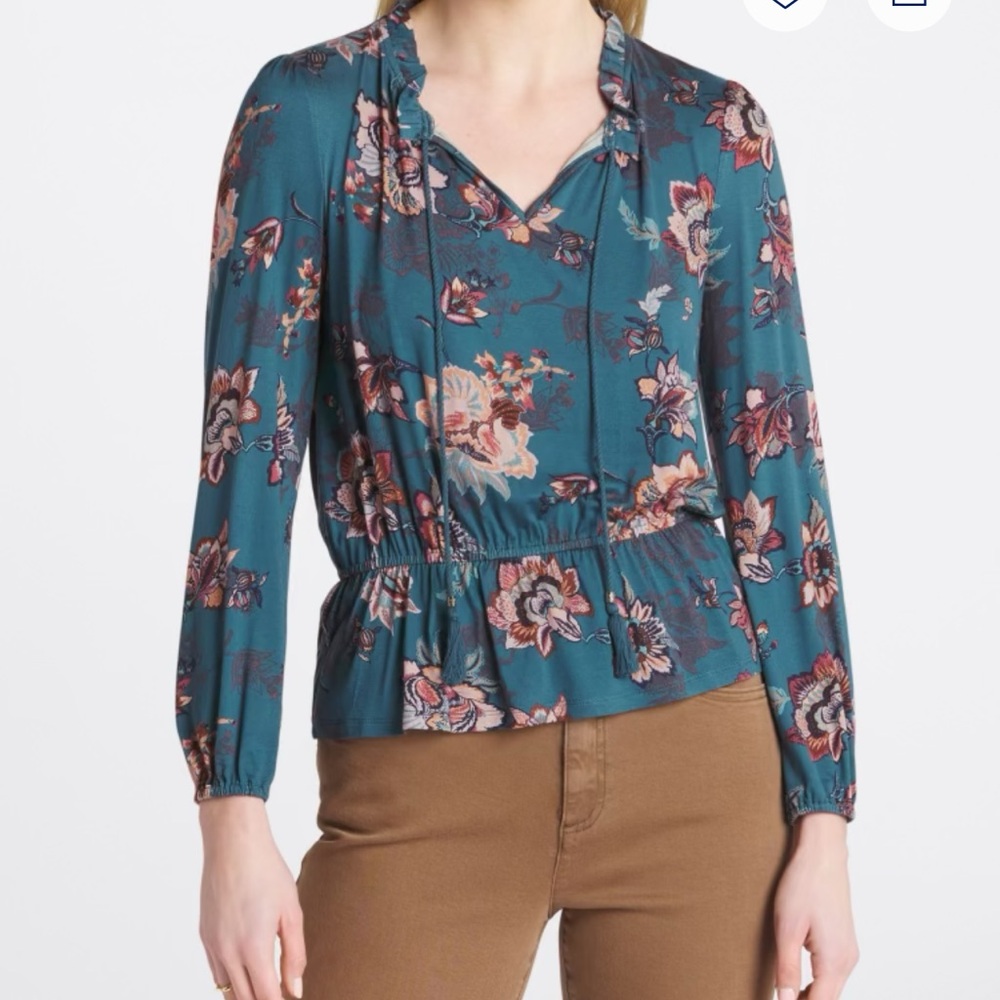 Stitch Fix Les Serein Lourdes Peplum Knit Top BNWT